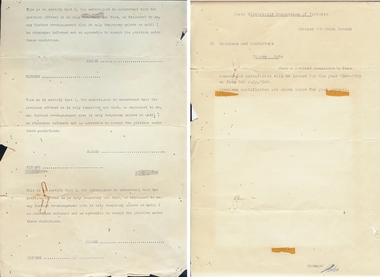 Document - BASIL MILLER COLLECTION: NOTICE FROM STATE ELECTRICITY COMMISSION