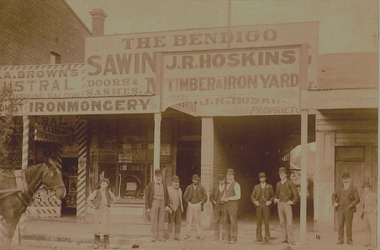 Photograph - J R HOSKINS TIMBER & IRON YARD, C1900