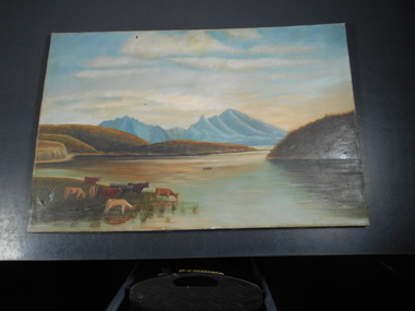 Painting - EDITH  LANSELL OIL PAINTING, 1900
