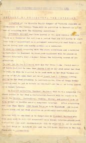 Document - BASIL MILLER COLLECTION: ELECTRICITY SUPPLY COMPANY OF VICTORIA - RULES AND REGULATIONS GOVERNING RECRUITMENT