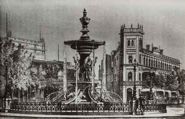 Photograph - ALEXANDRA FOUNTAIN AND CITY FAMILY HOTEL