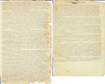 Document - BASIL MILLER COLLECTION: HISTORY: TRAMWAYS OF BENDIGO, BENDIGO TRAMWAY COMPANY LIMITED, 1939 ?