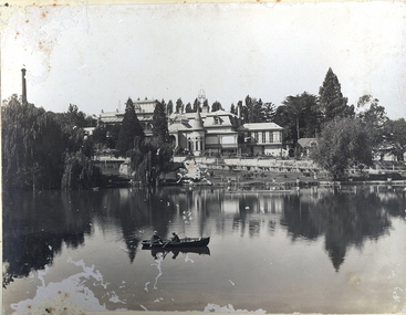Photograph - FORTUNA COLLECTION: LAKE WITH ROWING BOAT AT FORTUNA