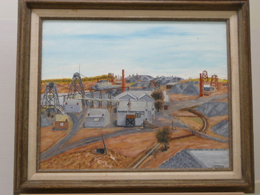Painting - OIL PAINTING: GOLDEN MILE EAGLEHAWK