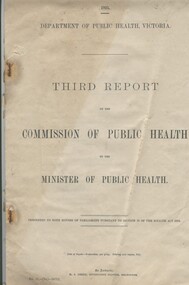 Document - THIRD REPORT OF THE COMMISSION FOR PUBLIC HEALTH 1924 - 1925, 1925