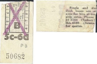 Document - BASIL MILLER COLLECTION: TRAMS TICKETS