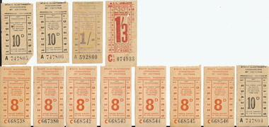 Document - BASIL MILLER COLLECTION: TRAMS TICKETS