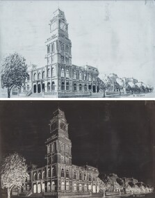 Photograph - BENDIGO POST OFFICE, c1896 pre 1987