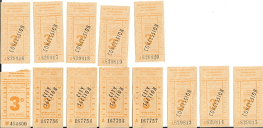 Document - BASIL MILLER COLLECTION: TRAMS TICKETS