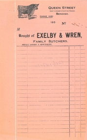 Document - CURNOW COLLECTION: BUSINESS FORMS, 1920 - 1930