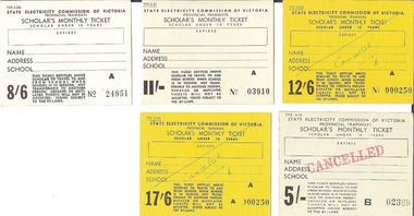 Document - BASIL MILLER COLLECTION: TRAMS TICKETS