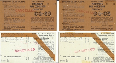 Document - BASIL MILLER COLLECTION: TRAMS TICKET/CERTIFICATE