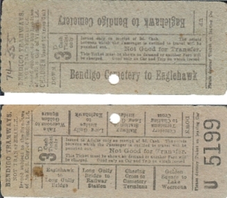 Document - BASIL MILLER COLLECTION: TRAMS - TICKETS