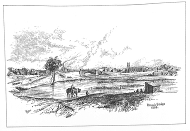 Drawing - PRINT OF PRINCESS BRIDGE 1853, 1986