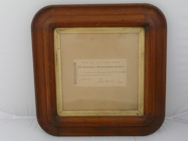 Document - CERTIFICATE EBENEZER NEILL, 1872