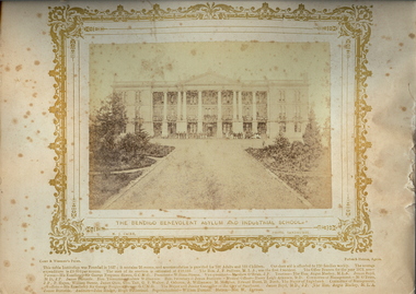 Photograph - VIEWS OF BENDIGO: BENDIGO BENEVOLENT ASYLUM AND INDUSTRIAL SCHOOL, 1875