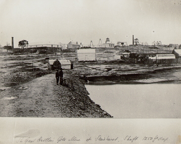 Photograph - THE GREAT HUSTLER GOLD MINE AT SANDHURST, c.1875