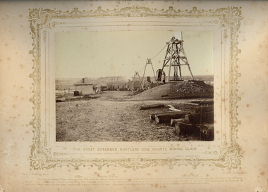 Photograph - VIEWS OF BENDIGO: THE GREAT EXTENDED HUSTLERS CO'S QUARTZ MINING CLAIM, 1875 copy,1970