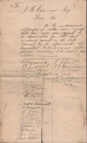 Document - CURNOW COLLECTION: LETTER PLEDGE OF ASSISTANCE