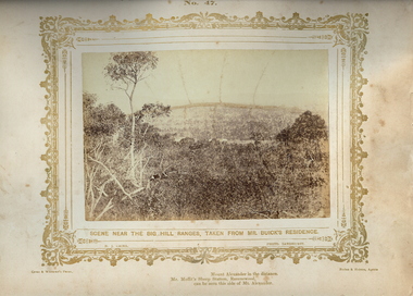 Photograph - VIEWS OF BENDIGO:  NEAR BIG HILL RANGES, 1875, copy~1970