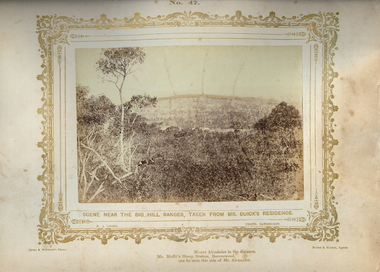 Photograph - VIEWS OF BENDIGO:  NEAR BIG HILL RANGES, 1875, copy,1970
