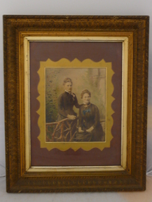 Photograph - PHOTO OF TWO YOUNG LADIES, 1890