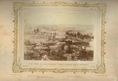 Photograph - VIEWS OF BENDIGO: BENDIGO N.E. FROM ST PAUL'S CHURCH, c.1870's