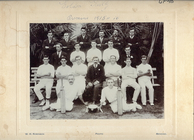 Photograph - GOLDEN GULLY CRICKET CLUB, PREMIERS 1915-16, c.1916