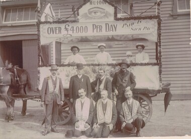 Photograph - GROUP AT EASTER FAIR 1912, 1912