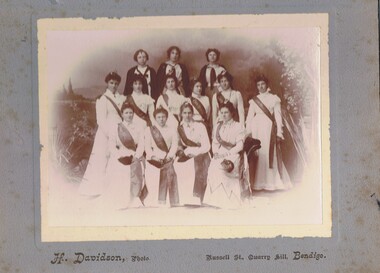 Photograph - GROUP OF WOMEN, EMPIRE DAY DRESS, 1910?