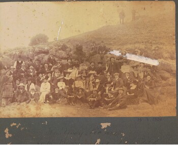 Photograph - RAILWAY PICNIC, LAKE BURRUMBEET, 19/03/1904