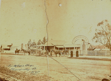 Photograph - BUTCHER SHOP PLUMRIDGE STREET, WHITE HILLS, 1875