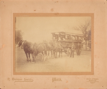 Photograph - CHAS BUTTON, BENDIGO. COVERED WAGON