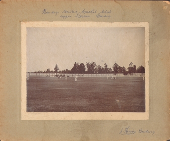 Photograph - UPPER RESERVE - BENDIGO UNITED CRICKET CLUB, 1901