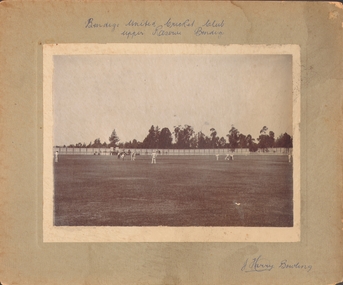Photograph - UPPER RESERVE - BENDIGO UNITED CRICKET CLUB, 1901