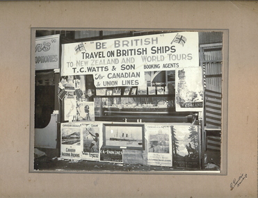 Photograph - SHIPPING LINE ADVERTISING DISPLAY, 1932