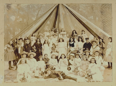 Photograph - GROUP OF GIRLS IN COSTUMES, Early 1900's