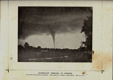 Photograph - TORNADO AT MARONG, 27 Sept 1911