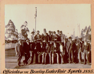 Photograph - GROUP OF MALES AT EASTER FAIR SPORTS, 1895