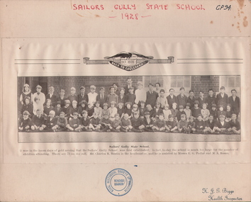 Photograph - STUDENTS OF SAILOR'S GULLY STATE SCHOOL, October 1928