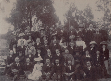 Photograph - GROUP OF MEN AND WOMEN, 1900-1905