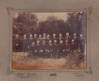 Photograph - GROUP OF MALES, 1900