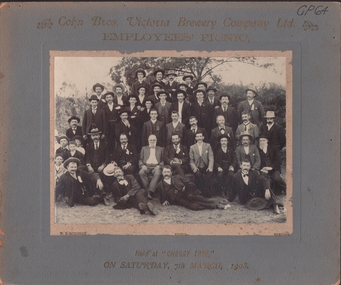 Photograph - COHN BROS EMPLOYEES PICNIC, 7th March 1903