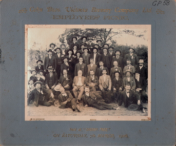Photograph - COHN BROS EMPLOYEE'S PICNIC, 7th March 1903