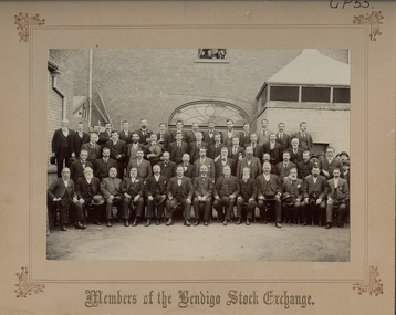 Photograph - MEMBERS OF THE BENDIGO STOCK EXCHANGE