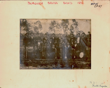 Photograph - BOROUGH BRASS BAND, 1896