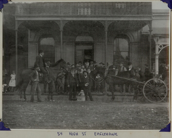 Photograph - DELIVERY OF GOLD TO ORIENTAL BANK, HIGH STREET, EAGLEHAWK, 1907