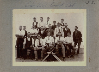 Photograph - COHN BROS CRICKET CLUB, 1920'S?