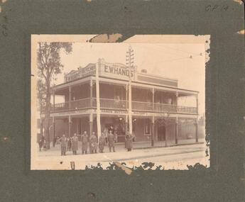 Photograph - E.W. HANDS, BUTCHER, 1902-04