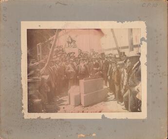 Photograph - LAYING OF FOUNDATION STONE AT MARKET BUILDINGS, 9th January, 1903